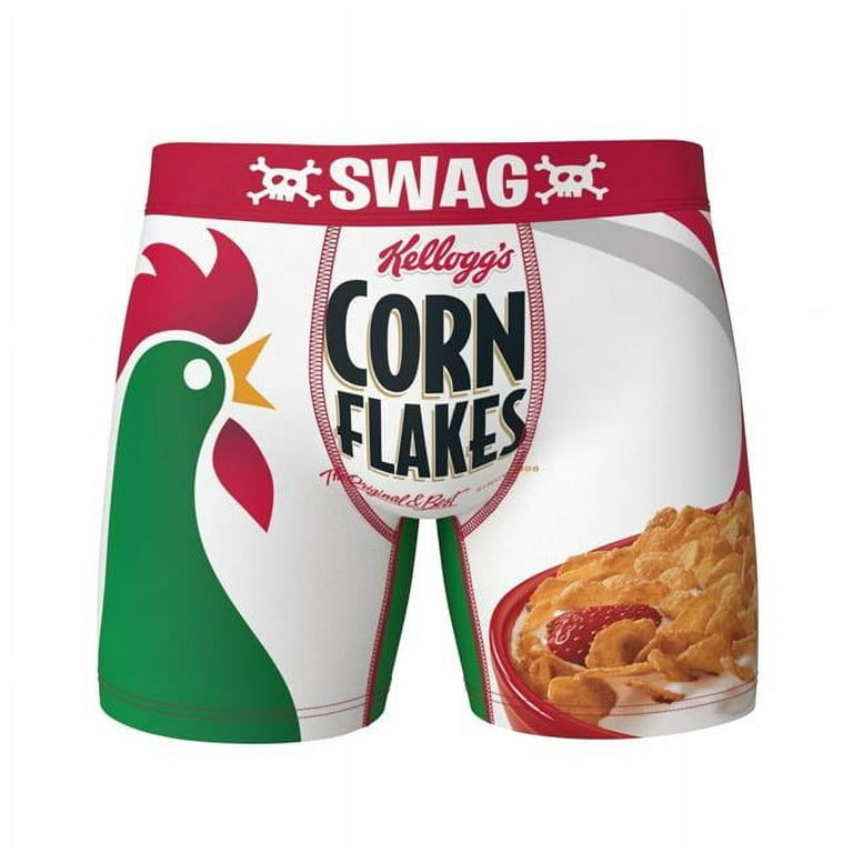 Kellogg's Corn Flakes Cereal Box Style Swag Boxer Briefs-XLarge (40-42)