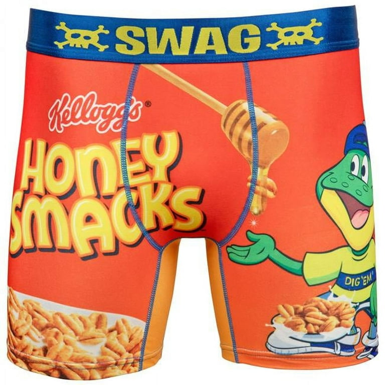 Kellogg's Honey Smacks Cereal Swag Boxer Briefs (Small (28-30
