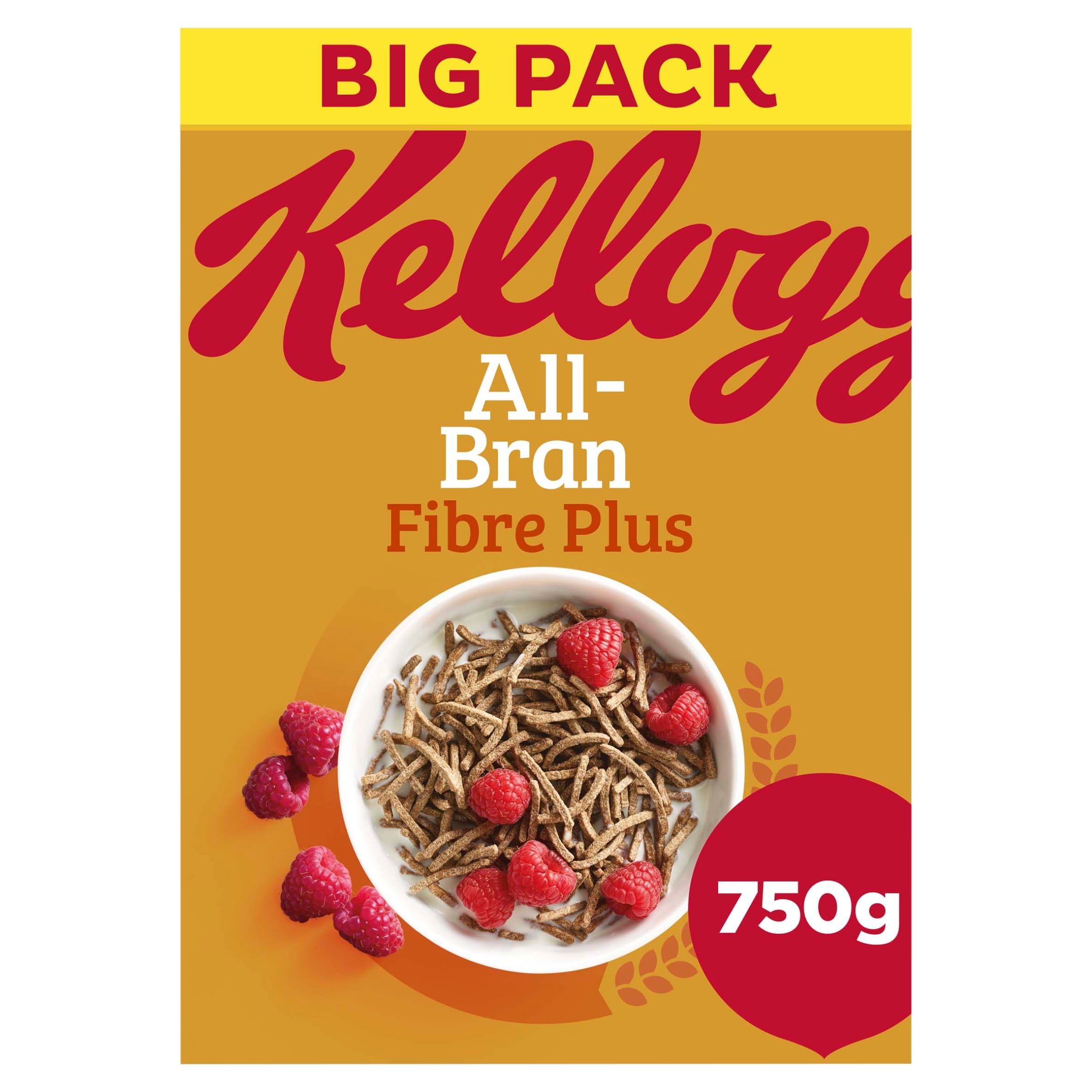 Kellogg's All Bran Fibre Plus Breakfast Cereal 750g, Imported from Britain