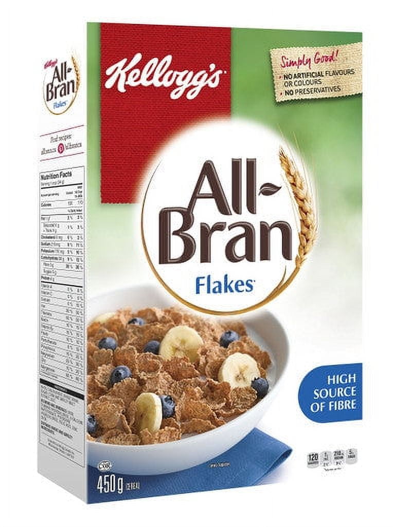 Kellogg's All-Bran Flakes Cereal, 450g/15.9oz (Imported from Canada ...