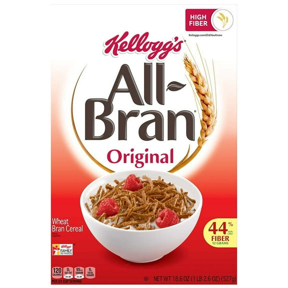 Kellogg's All Bran Original Cereal - 18.6 oz (Pack of 2)