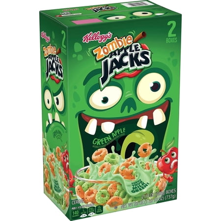 Kellogg's Apple Jack Zombie Green Apple Breakfast Cereal (26 Ounce)