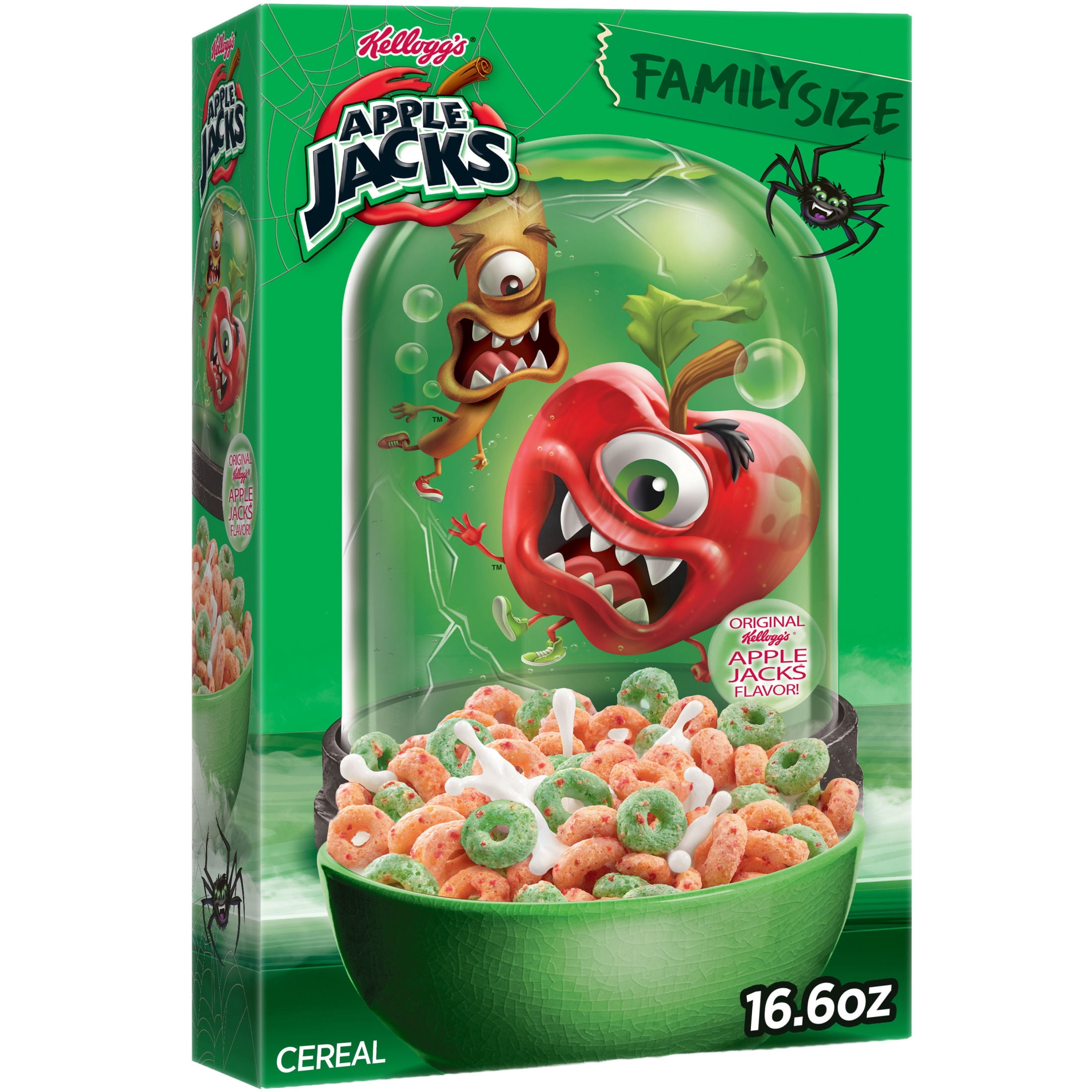 Apple Jacks, Breakfast Cereal, 16.6 oz, Family Size Box - Walmart.com