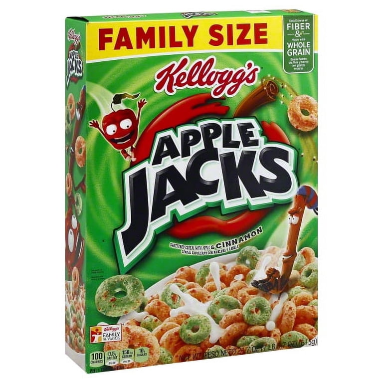 Kellogg's Apple Jacks, Original,21.7 Oz - Walmart.com