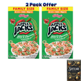 thumbnail image 1 of Kellogg's Apple Jacks Original Breakfast Cereal, 15g Whole Grains, Family Size, 16.6 oz ( Include One Tissue Pack ), 1 of 8