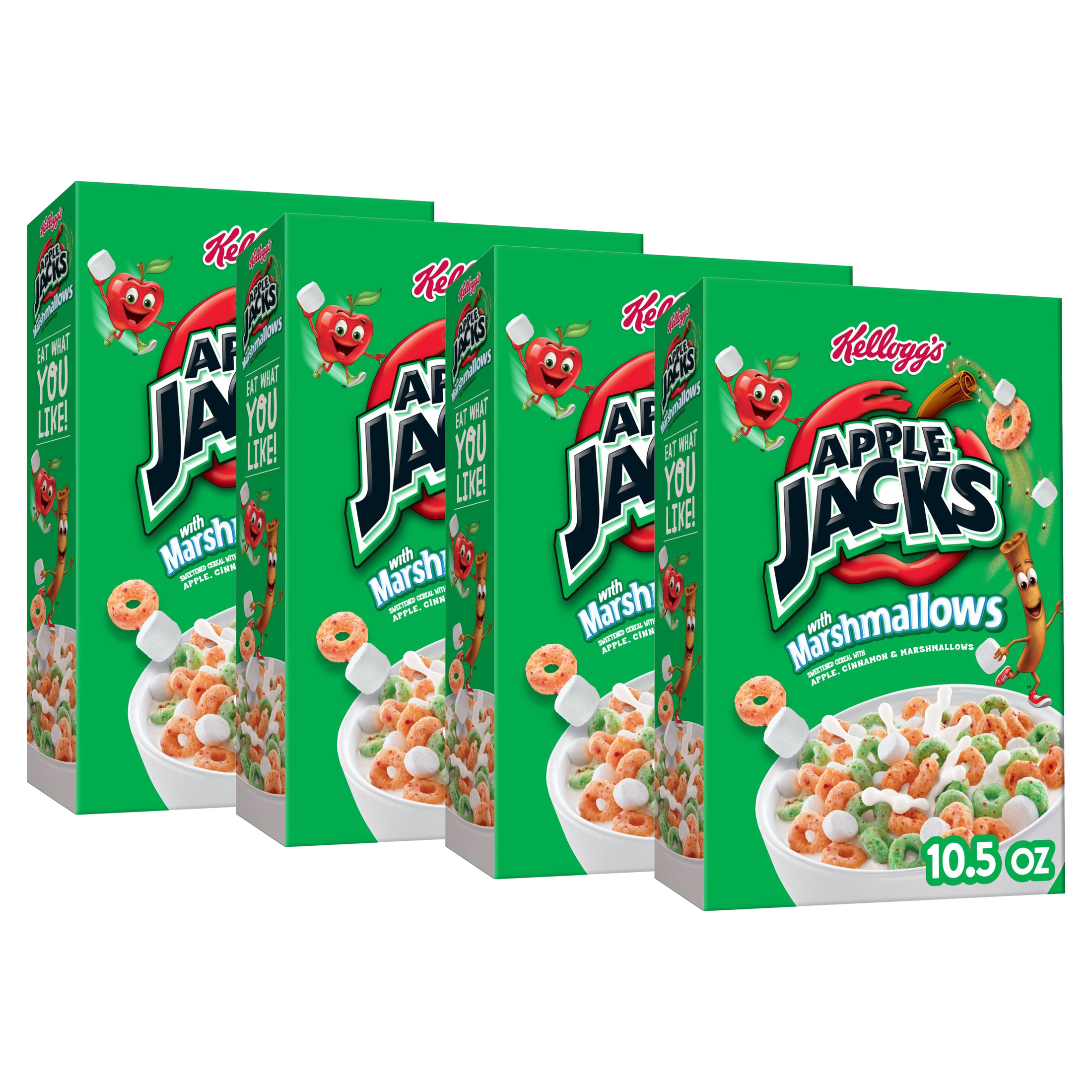 (4 pack) Kellogg's Apple Jacks Original with Marshmallows Cold