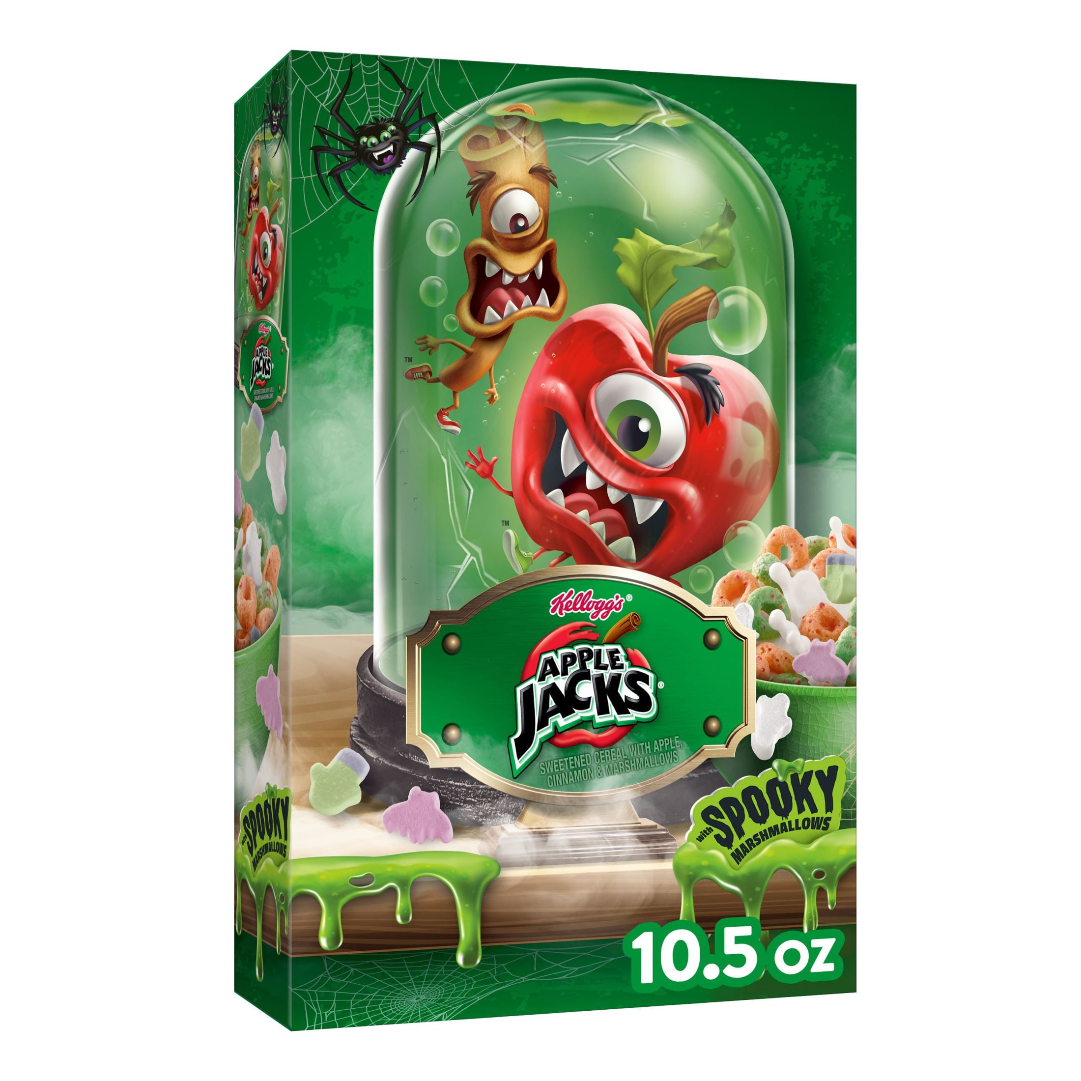 Kellogg's Apple Jacks Original with Spooky Marshmallows Cold Breakfast
