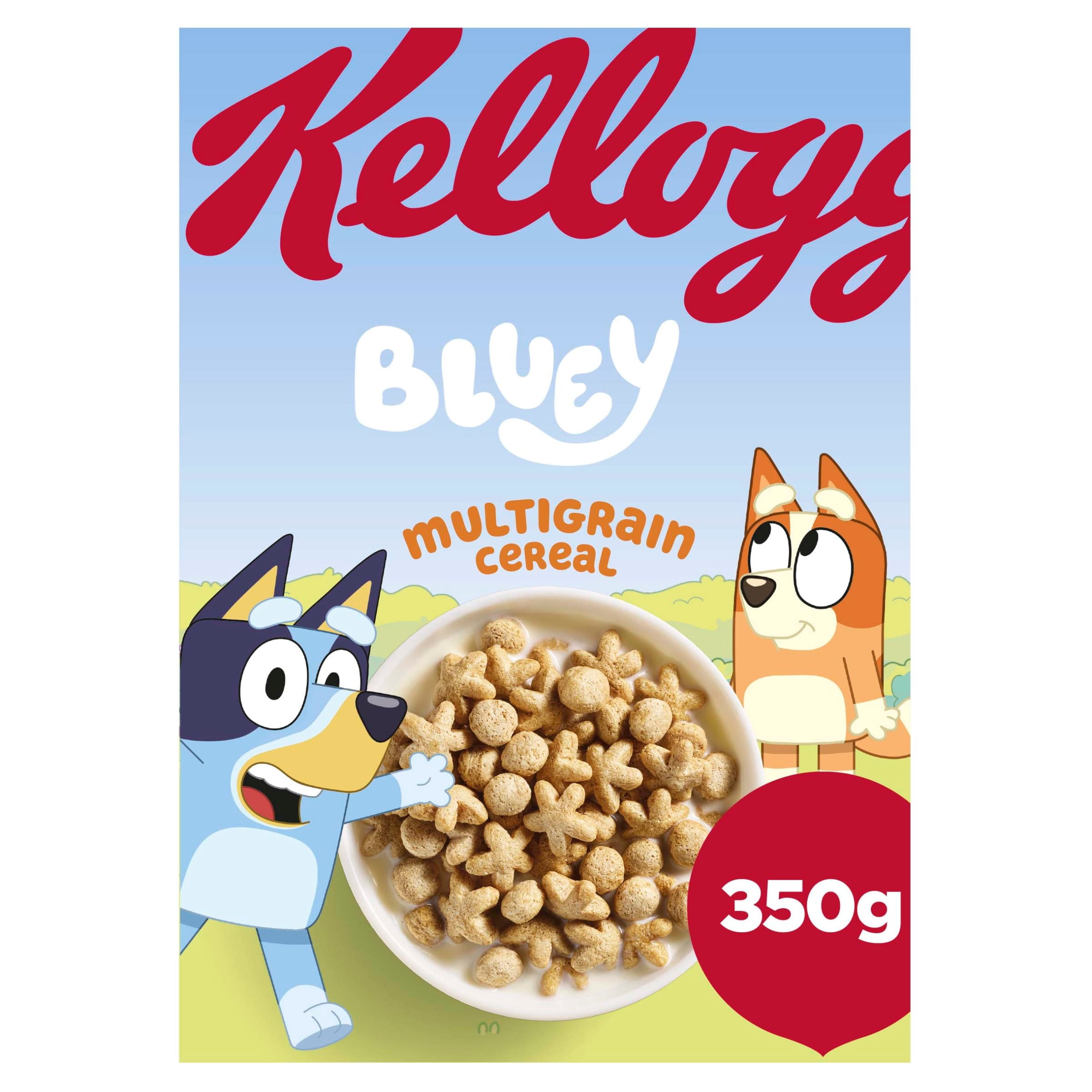 Kellogg's Bluey Multigrain Shapes Breakfast Cereal 350g, Imported from Britain