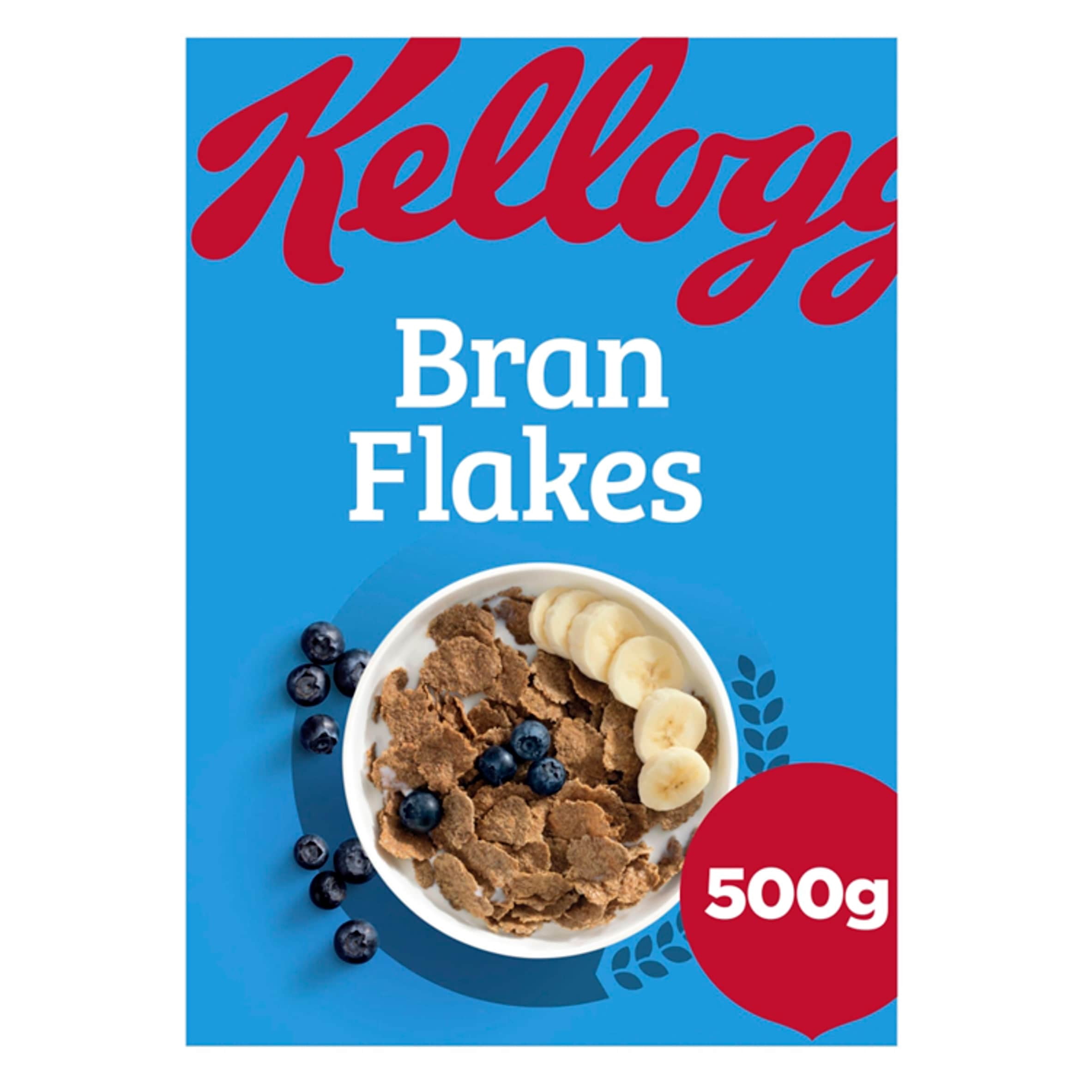 Kellogg's Bran Flakes Breakfast Cereal 500g, Imported from Britain