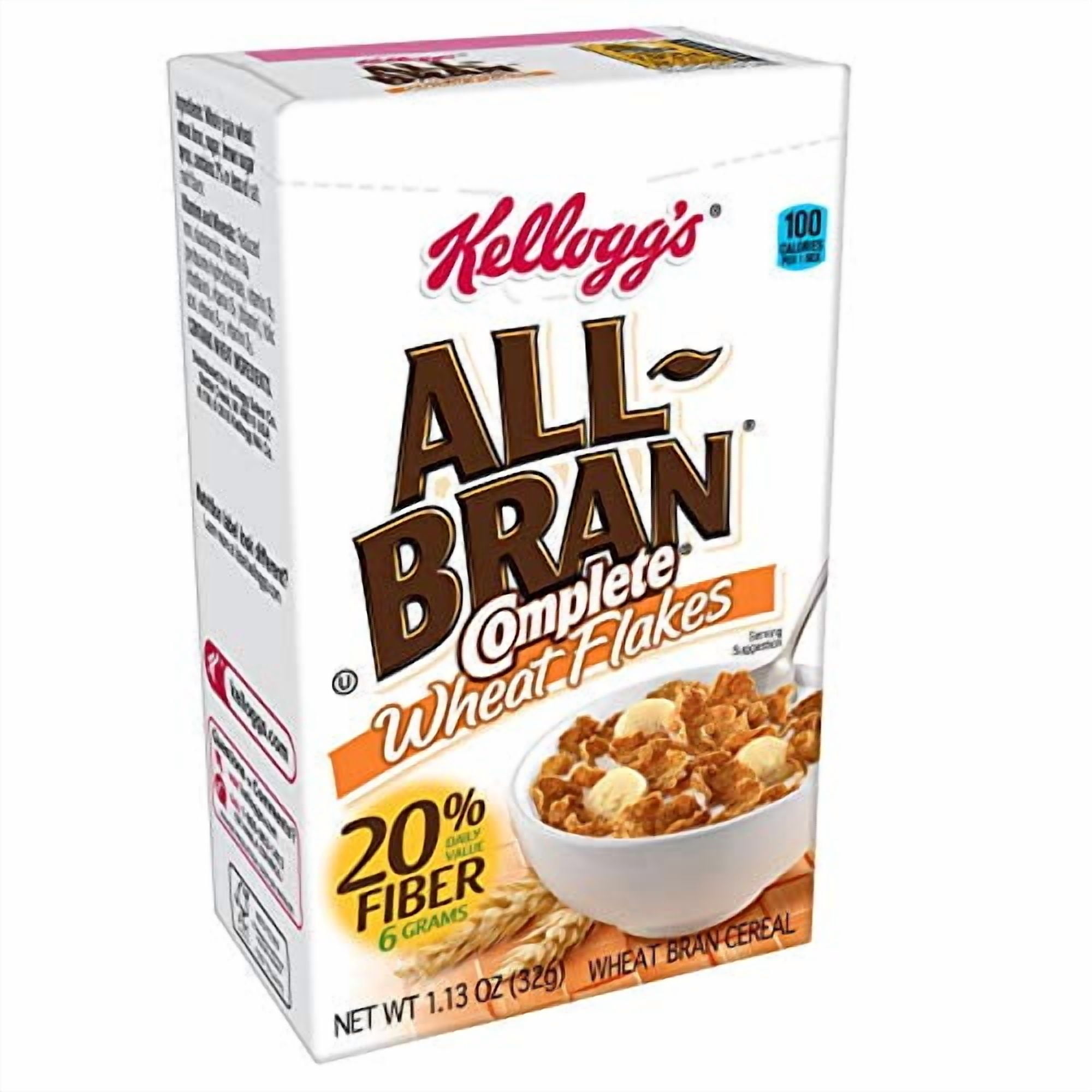 Kellogg's Bran Flakes Complete Cereal, 1.13 oz - Case of 70