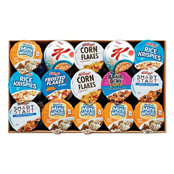 Kellogg's Breakfast Cereal - Single Serve, Classic Assortment, 2.1 Oz Cup, 60/carton