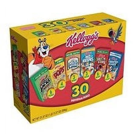 Kellogg's Cereal 30 Box Variety Pack 32.73 Total Ounces- Packaged Breakfast Cereals
