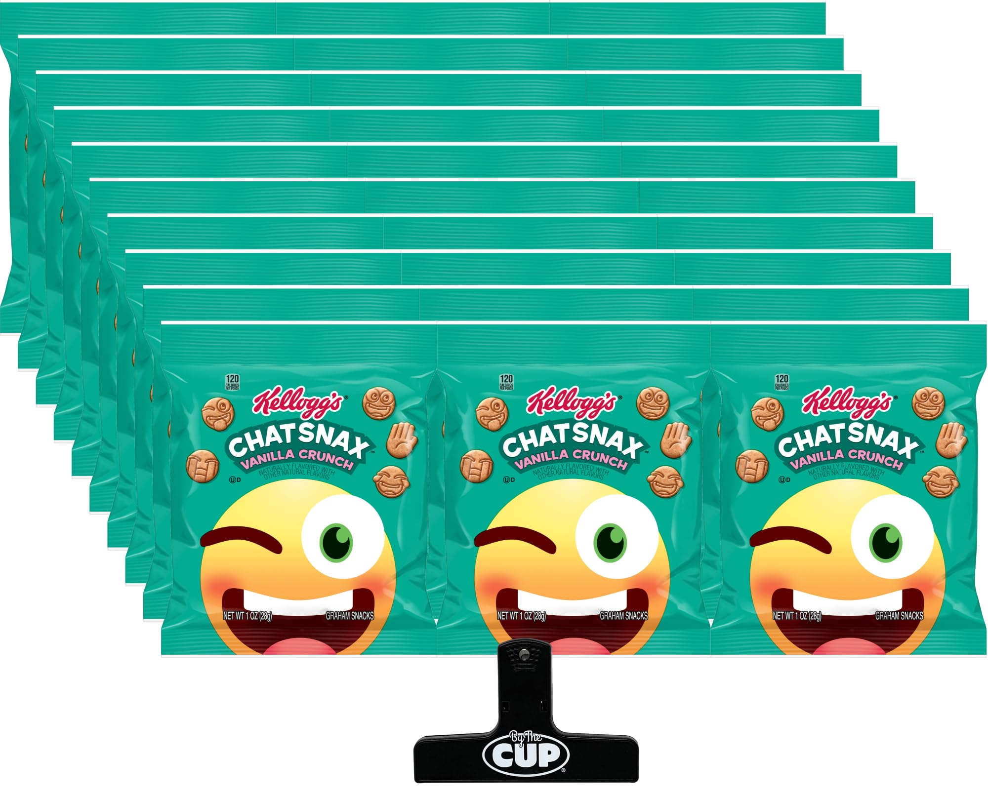 Kellogg's Chat Snax Vanilla YPF5 Crunch Grahams Crackers, 1 oz (Pack of