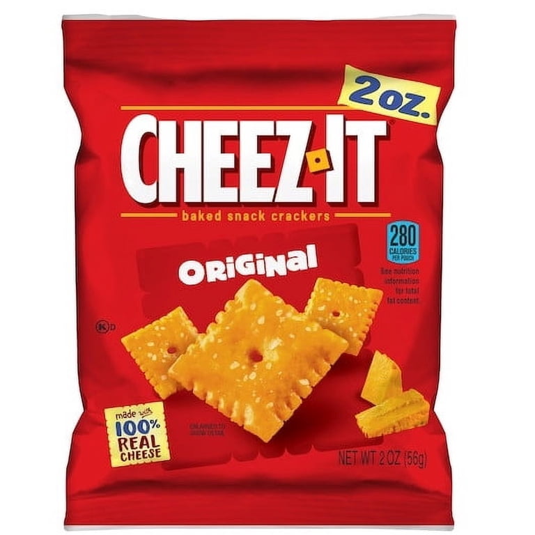 Kellogg's Cheez-It Original Crackers, 2 oz - Case of 60 - Walmart.com