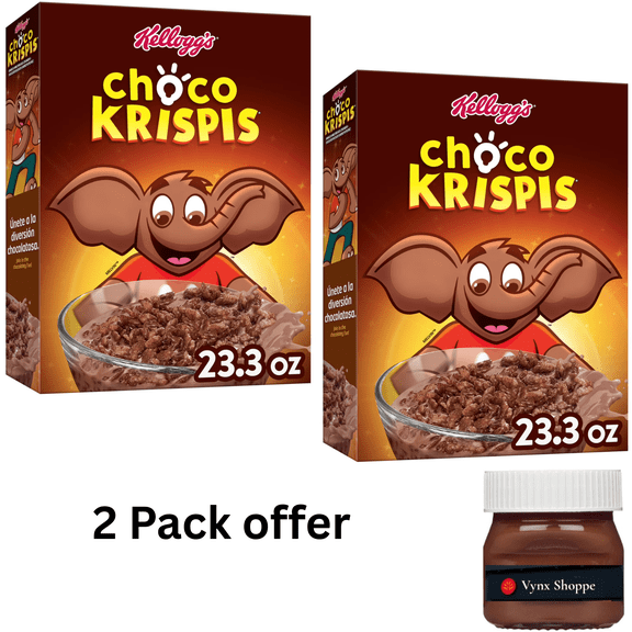 Kellogg's Choco Krispis Breakfast Cereal, 9 Vitamins and Minerals, Kids Snacks, Original, 23.3oz Box (1 Box)