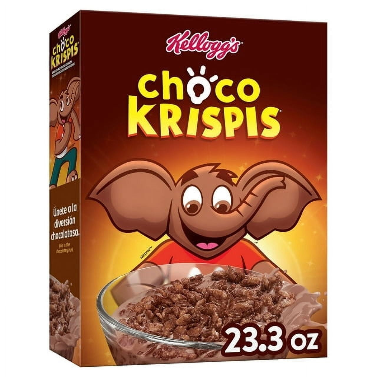 Kellogg's Choco Krispis Breakfast Cereal, 9 Vitamins and Minerals, Kids Snacks, Original, 23.3oz (Pack 2)