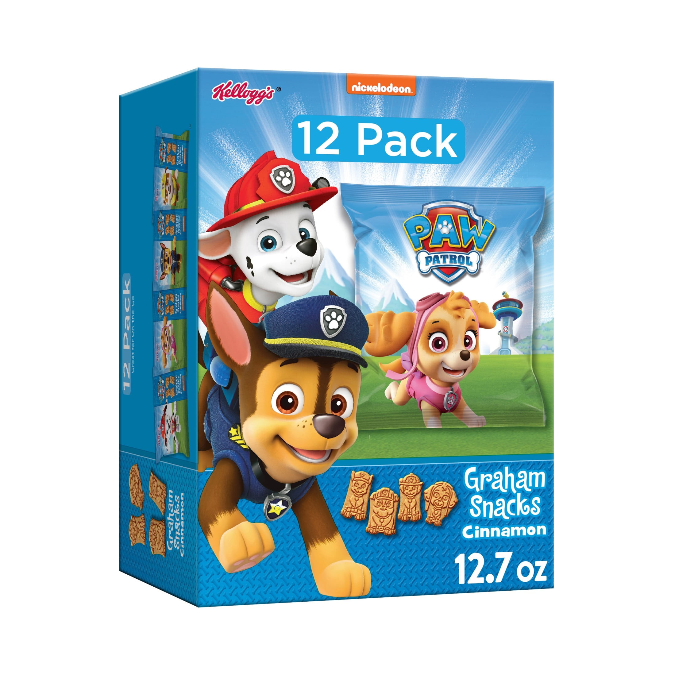 Kellogg's Cinnamon Graham Snacks, Kids Snacks, 12 Count