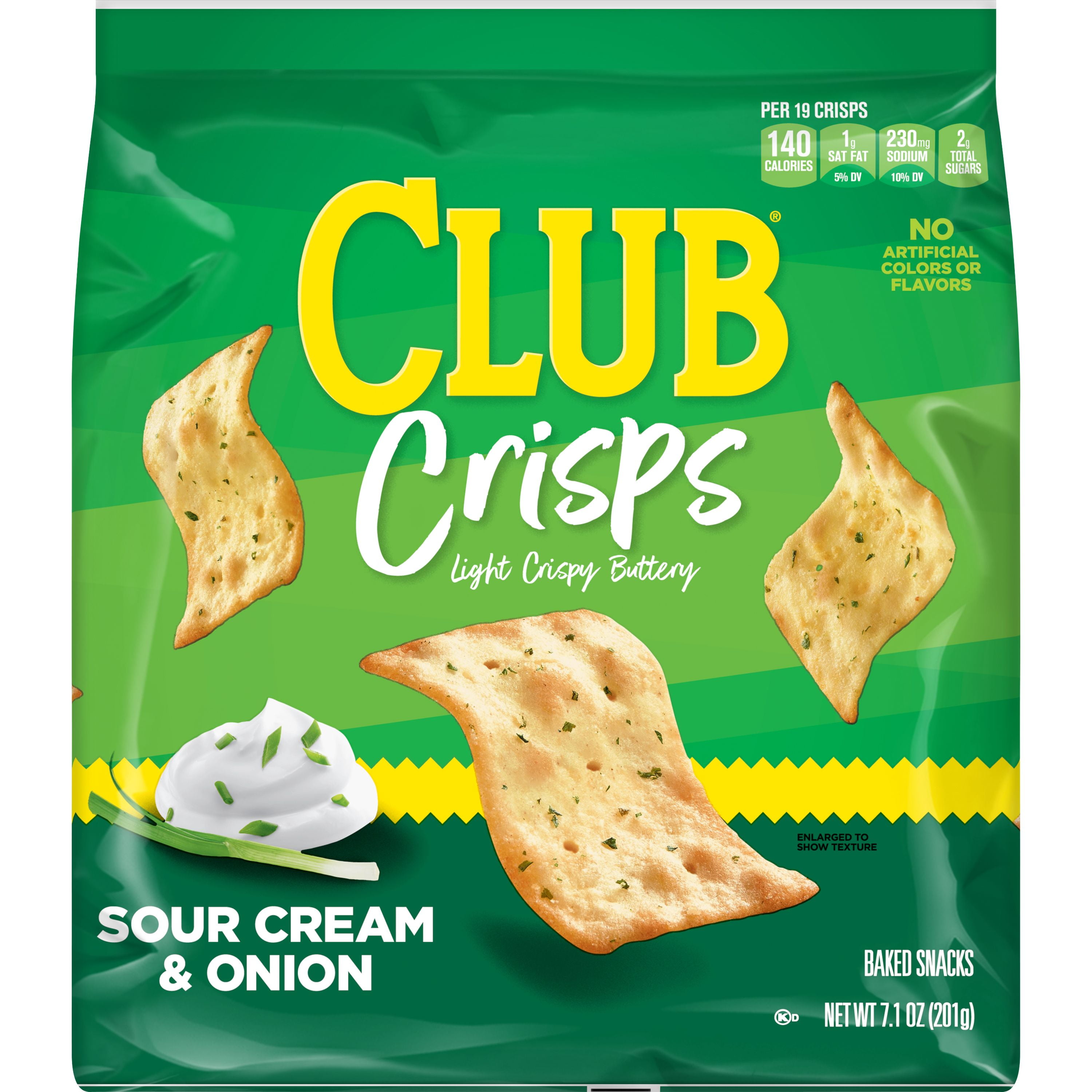 Kellogg's Club Crackers Crisps Sour Cream & Onion 7.1oz