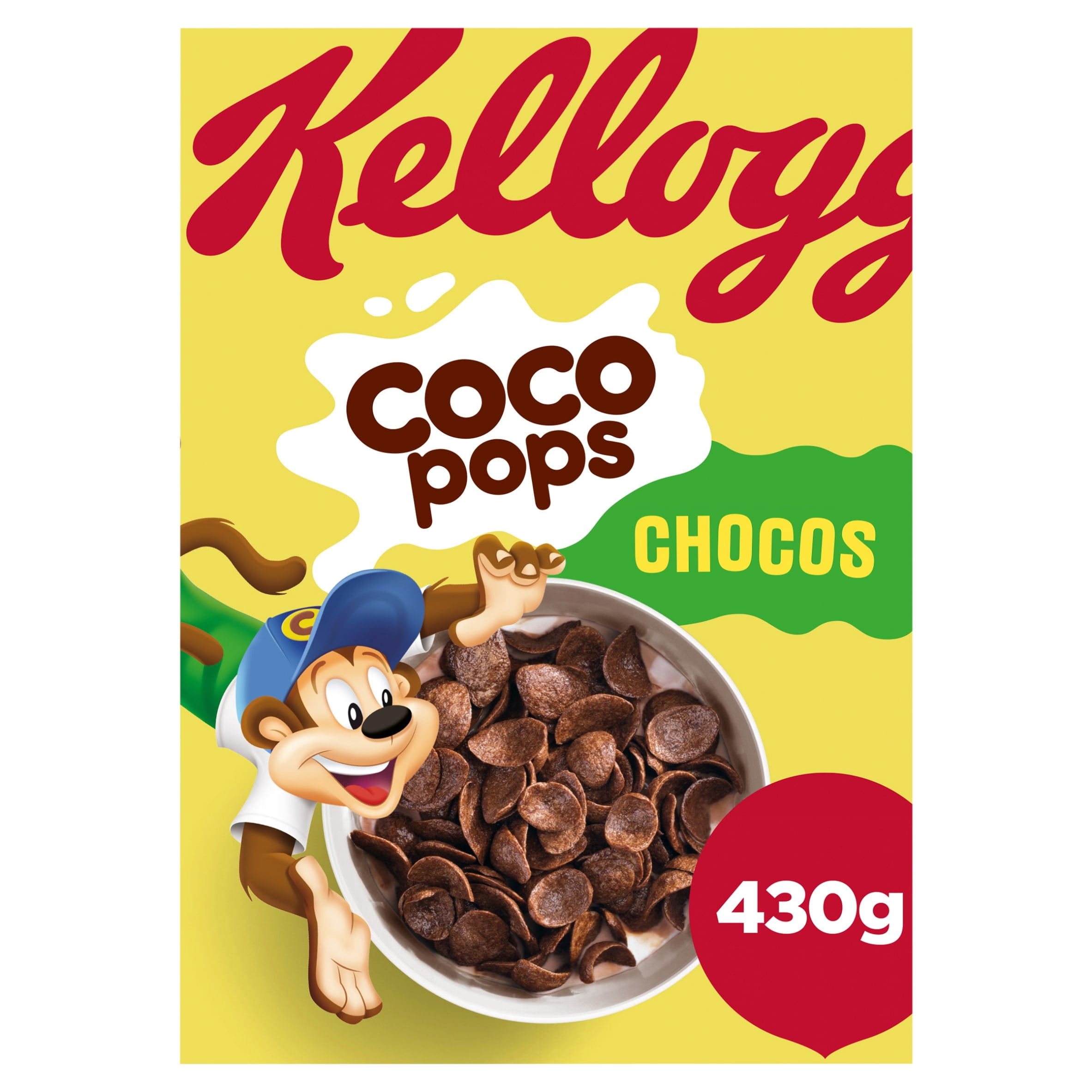 Kellogg's Coco Pops Chocos Chocolate Breakfast Cereal 430g, Imported from Britain