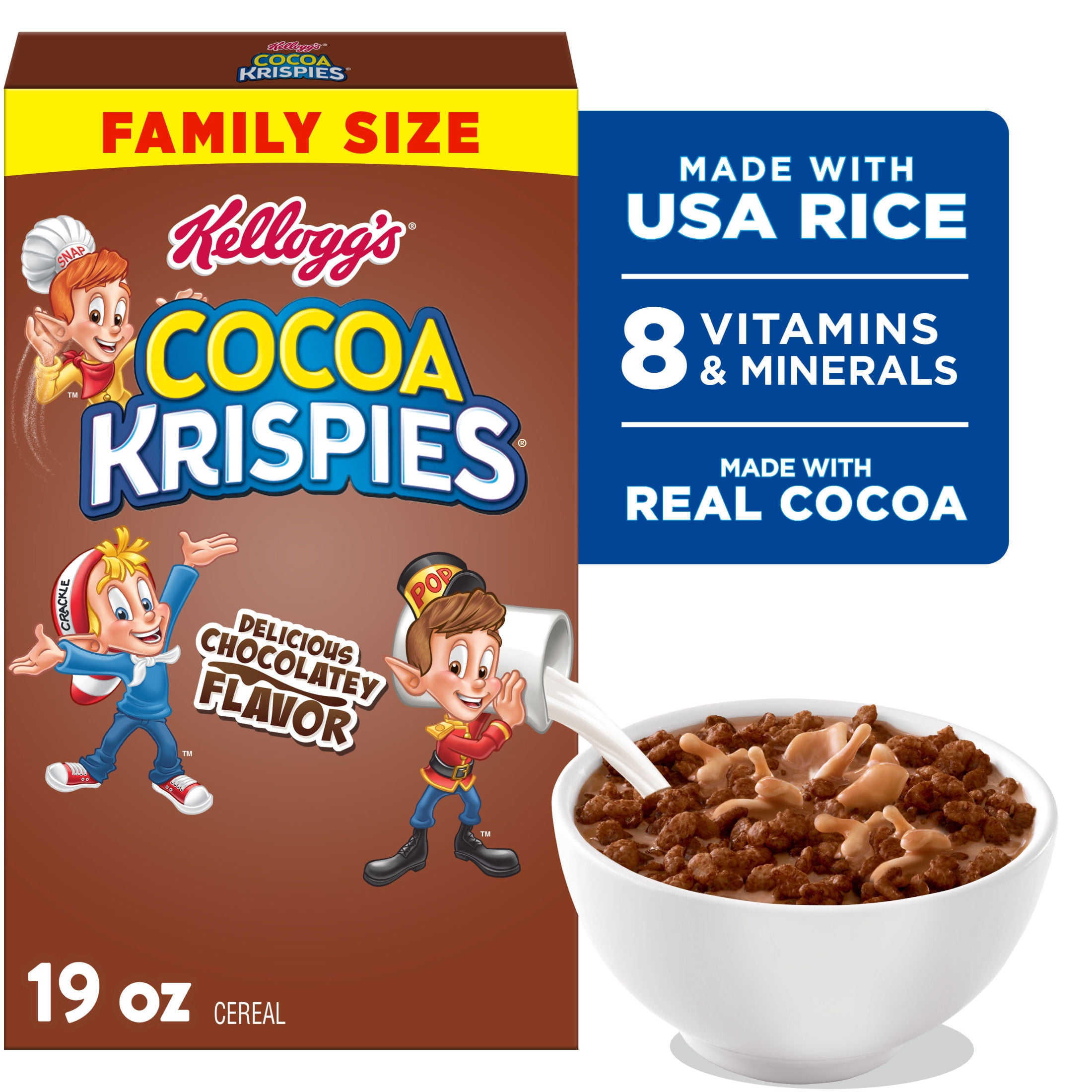 Kellogg's Cocoa Krispies P Breakfast Cereal Kids Snacks Family Size ...