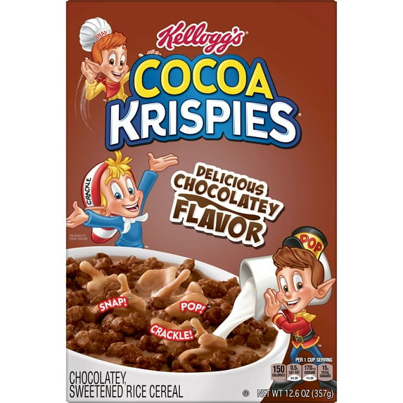 Kellogg's Cocoa Krispies Cold Breakfast Cereal, 12.6 oz Box