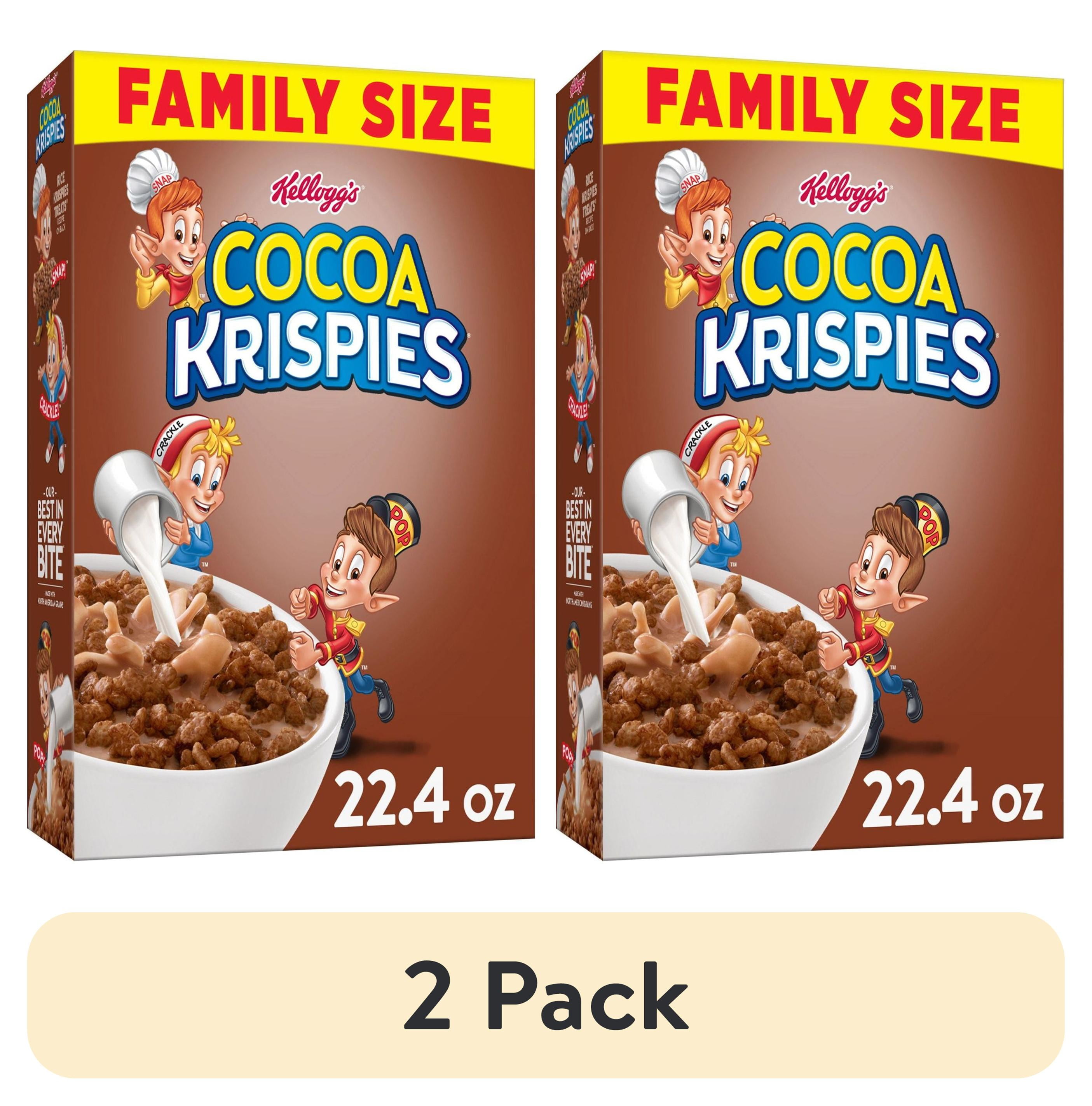 (2 pack) Kellogg's Cocoa Krispies Original Breakfast Cereal, 22.4 oz
