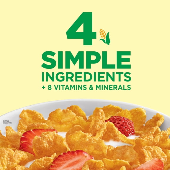 Kellogg's Corn Flakes Original Breakfast Cereal, 8 Vitamins and Minerals, Giant Size, 24  oz