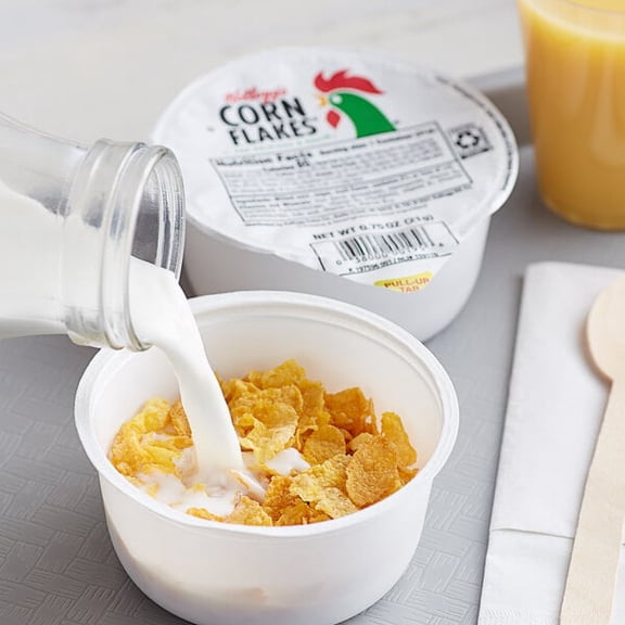 Kellogg's Corn Flakes Cereal Single-Serve Bowl Pack 0.75 oz. - 96/Case