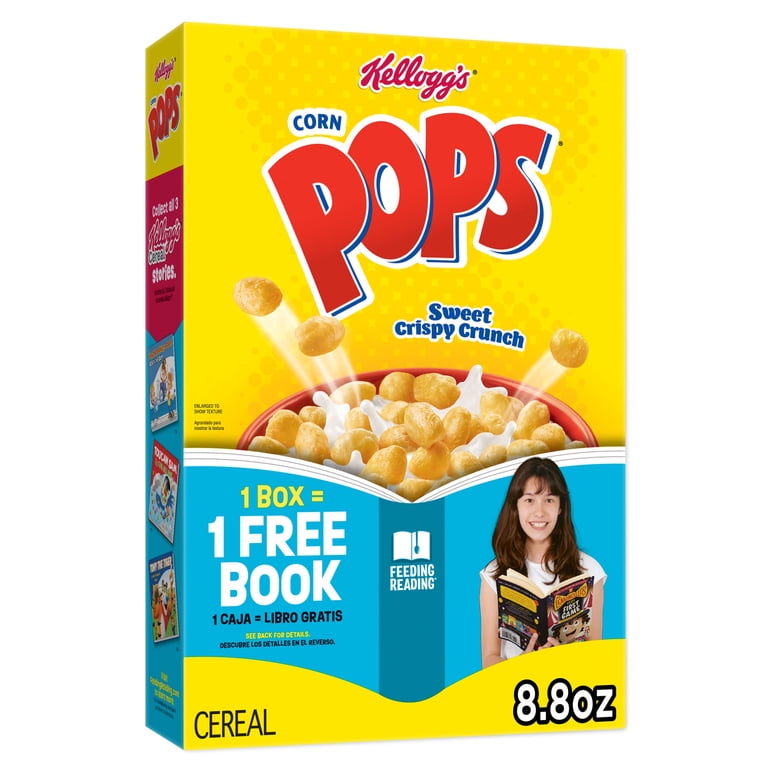 Kellogg's Corn Pops Original Breakfast Cereal, 8 Vitamins and