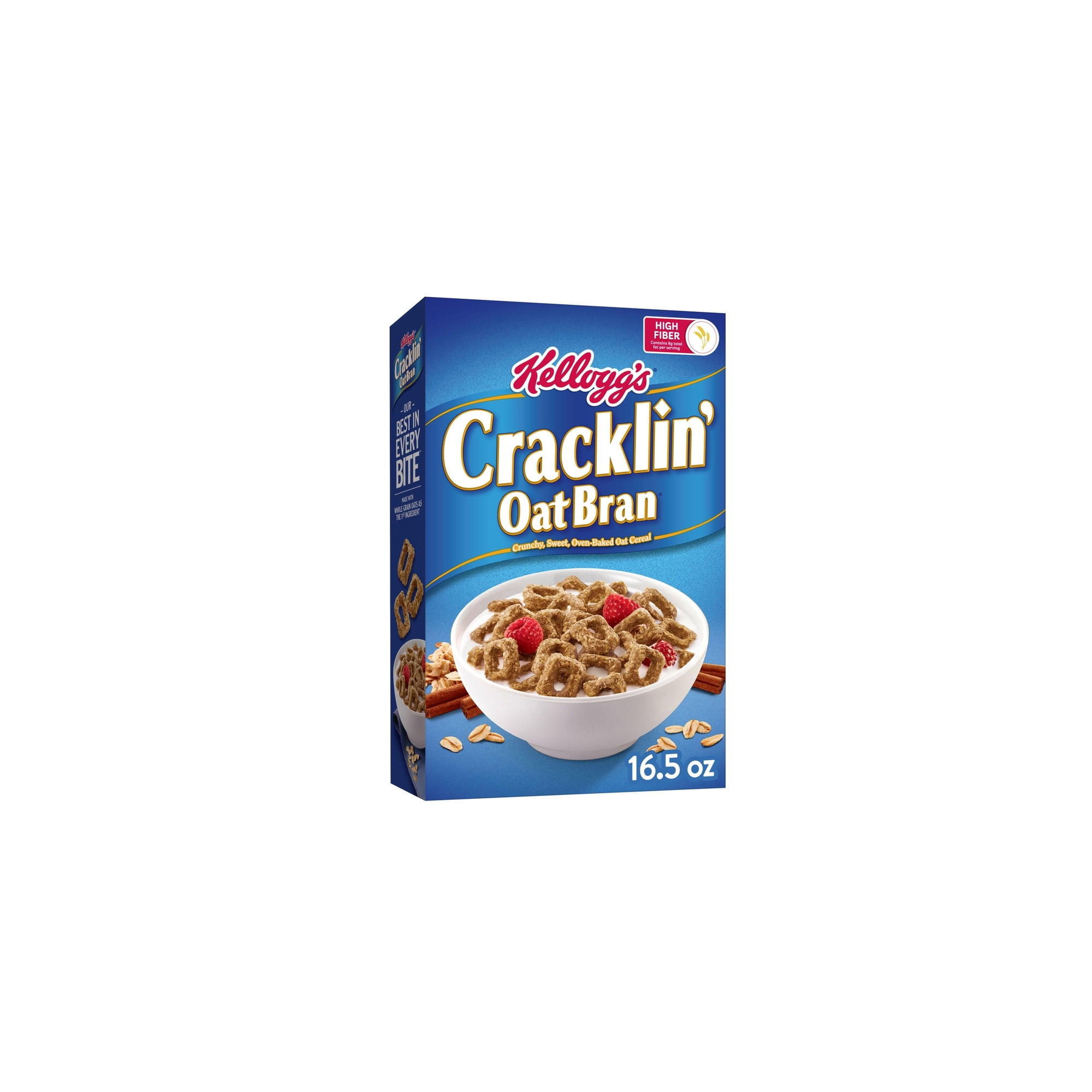 Kellogg's Cracklin' Oat Bran Breakfast Cereal 16.5 oz (Pack of 5)