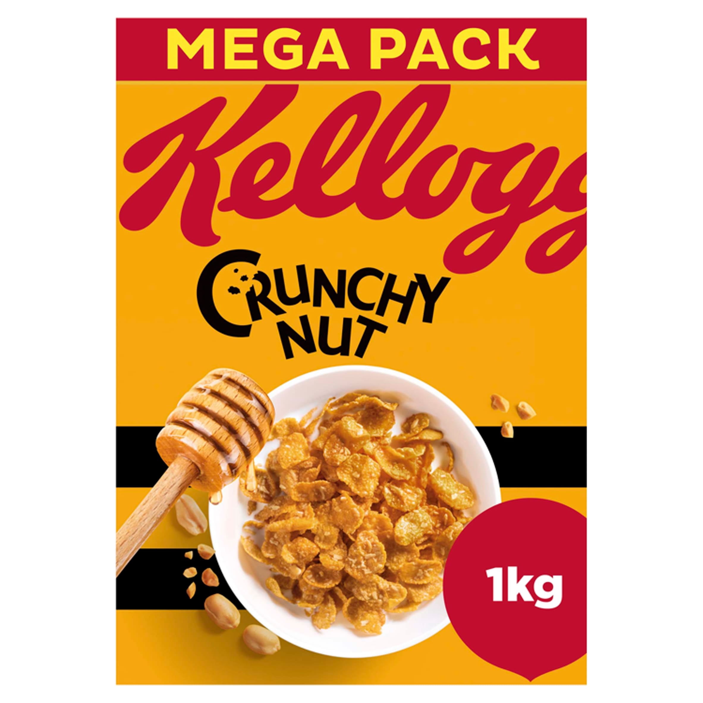 Kellogg's Crunchy Nut Breakfast Cereal 1kg, Imported from Britain