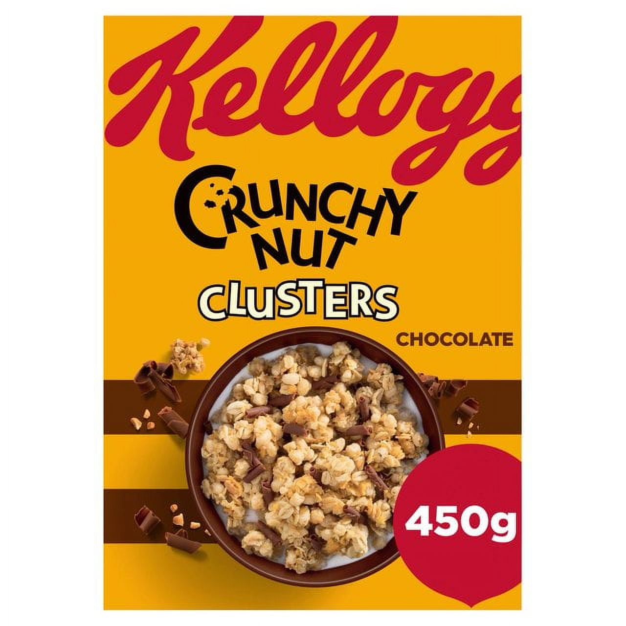 Kellogg's Crunchy Nut Chocolate Clusters Breakfast Cereal 450g&nbsp;