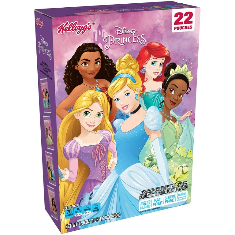 Kellogg's Disney Princesses Fruit Snacks, 0.8 oz, 22 Count