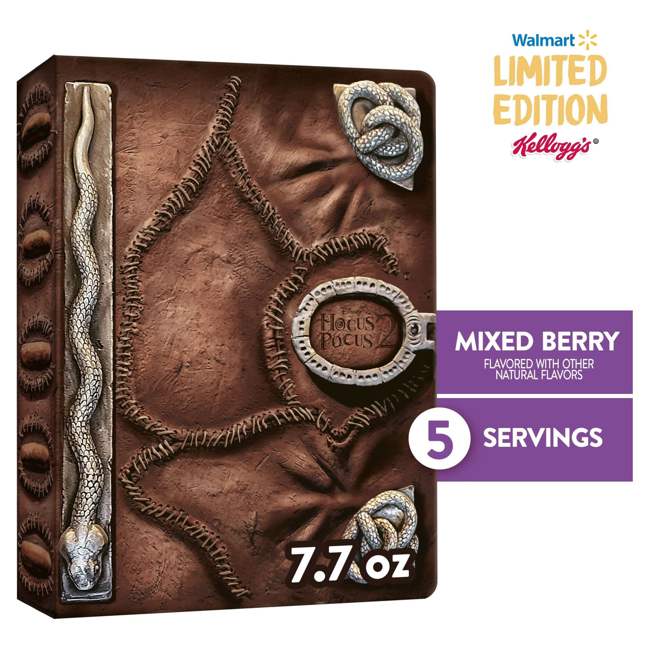 Kellogg's Disney's Hocus Pocus 2 Berry Brew Cold Breakfast Cereal, 7.7