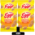 thumbnail image 1 of Kellogg's Eggo Original Graham Crackers, 1.74 oz (Pack of 4) with By The Cup Bag Clip, 1 of 7