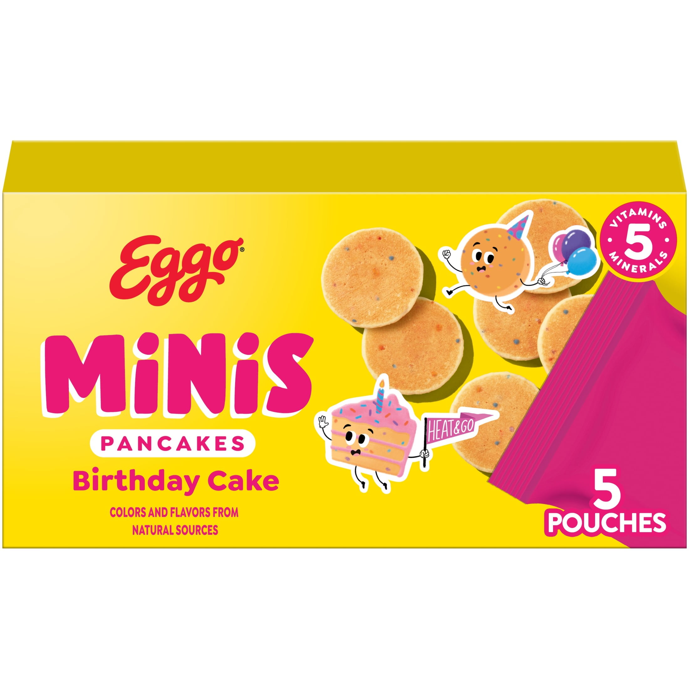 Eggo Minis Birthday Cake Pancake Bites, Frozen Breakfast, 8.4 oz