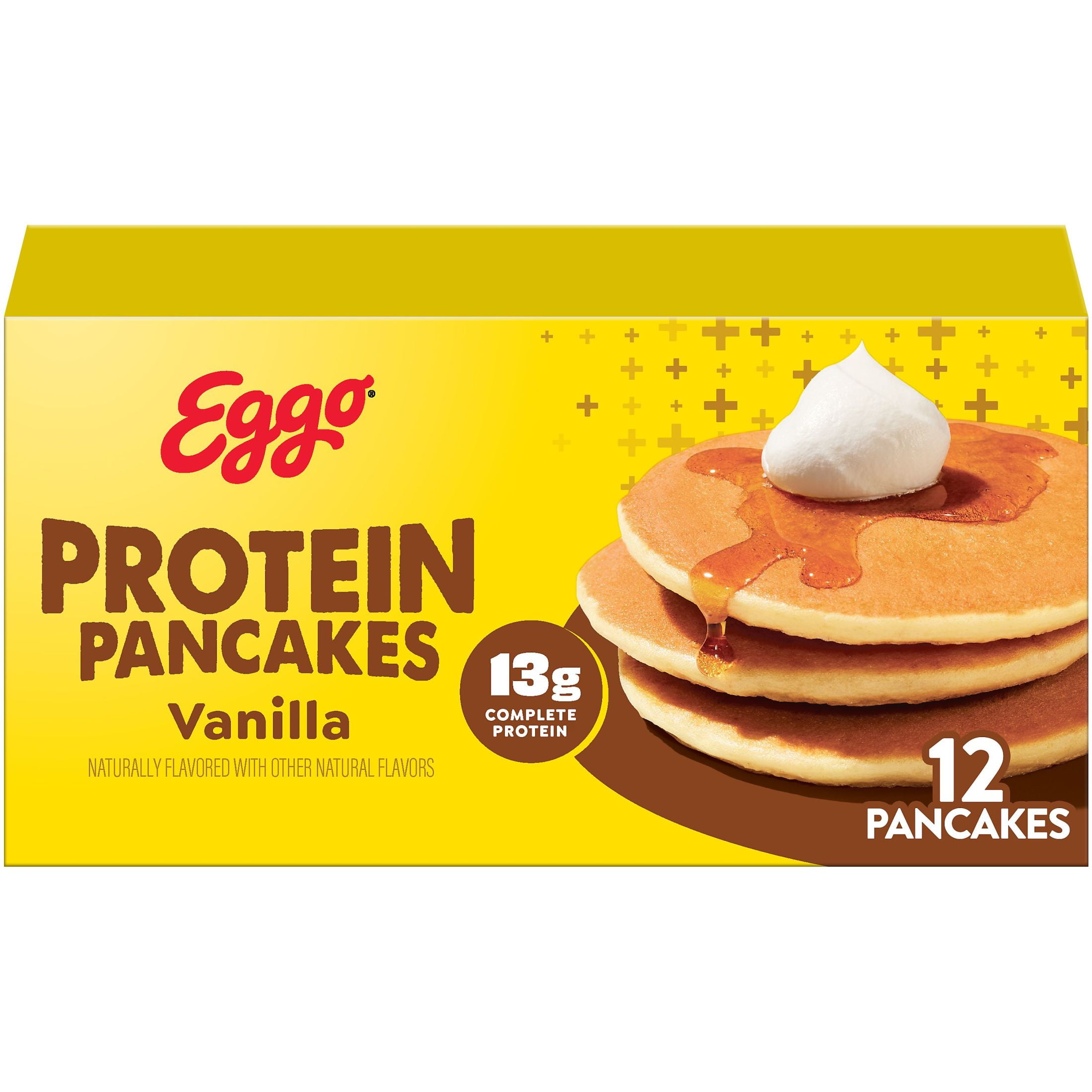 Eggo Protein Vanilla Pancakes, Frozen Breakfast, 14.8 oz, 12 Count
