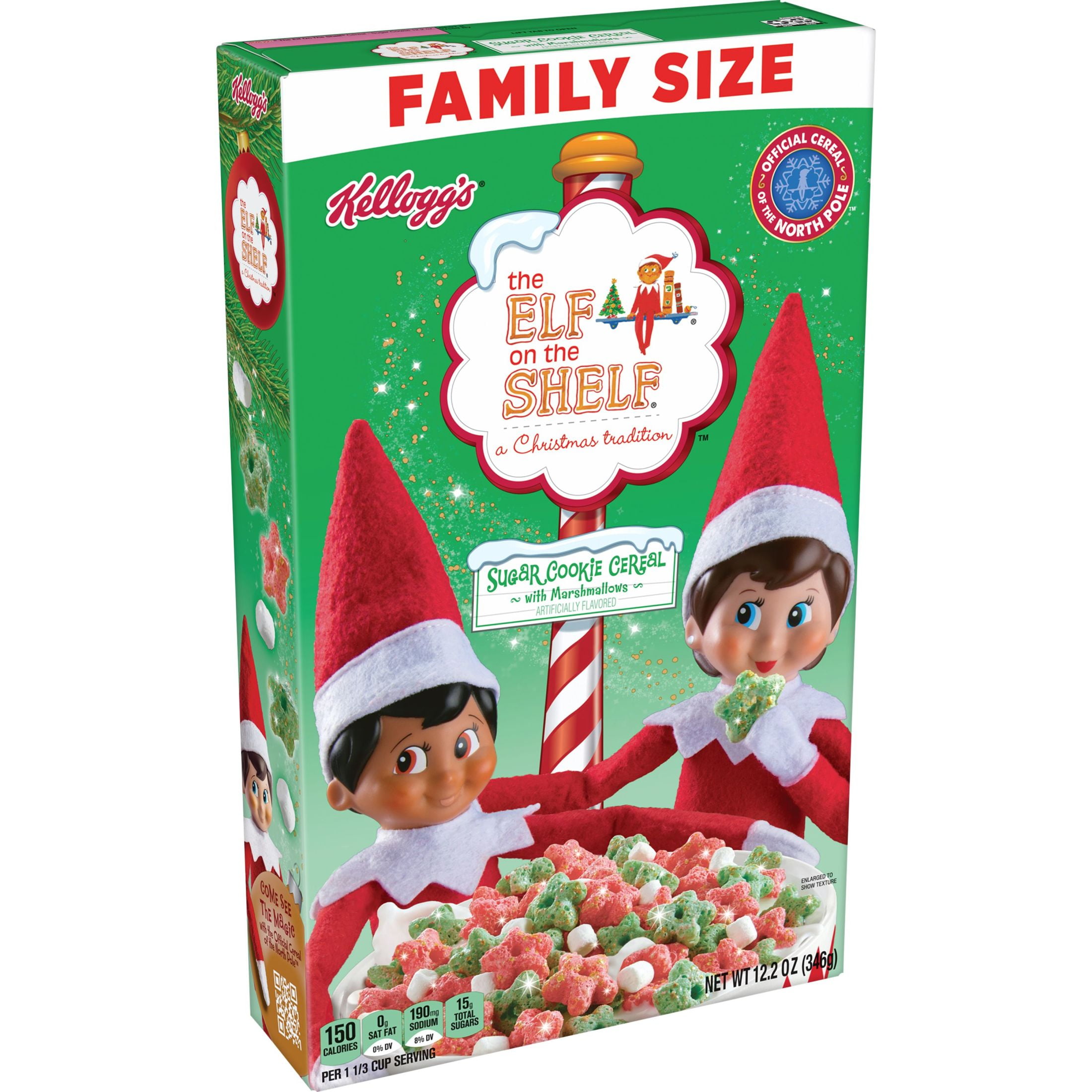 Kellogg's Elf on the Shelf Sugar Cookie with Marshmallows Cold ...