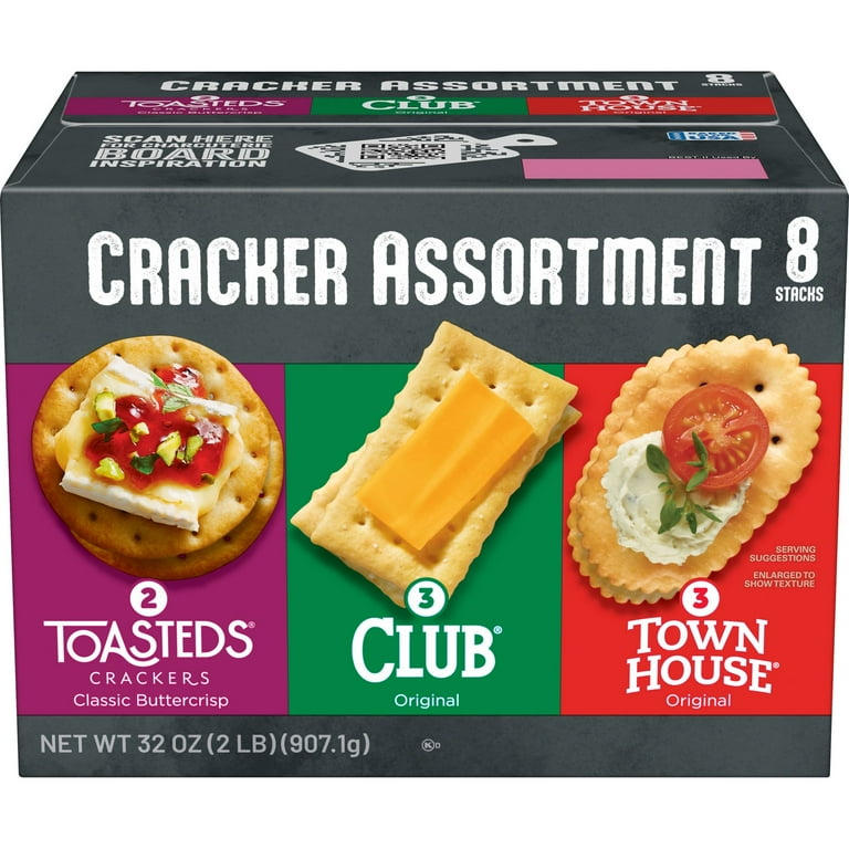 Toasteds Party Pack Cracker Assortment, 8 oz Box, 5 Assorted Boxes/Carton, Ships in 1-3 Business Days Toasteds Party Pack Cracker Assortment, 8 oz Box, 5 Assorted Boxes/Carton, Ships in 1-3 Business Days