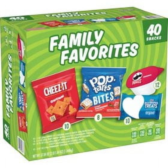 Kellogg's Family Favorites Mix Variety Pack Snacks, 40 count pack of 2