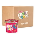 thumbnail image 1 of Kellogg's Froot Loops Breakfast Cereal Cups, Fruit Flavored, Breakfast Snacks with Vitamin C, Original, 18oz Case (12 Cups), 1 of 3