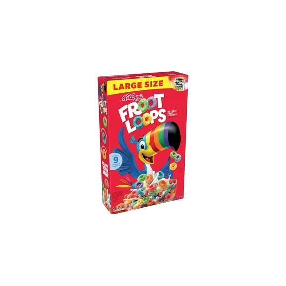 Kellogg's Froot Loops Breakfast Cereal, 13.2 oz Box (Pack of 18)