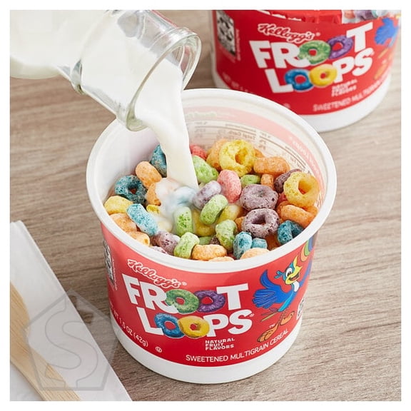 Kellogg's Froot Loops Cereal Single-Serve Cup 1.5 oz. - 60/Case