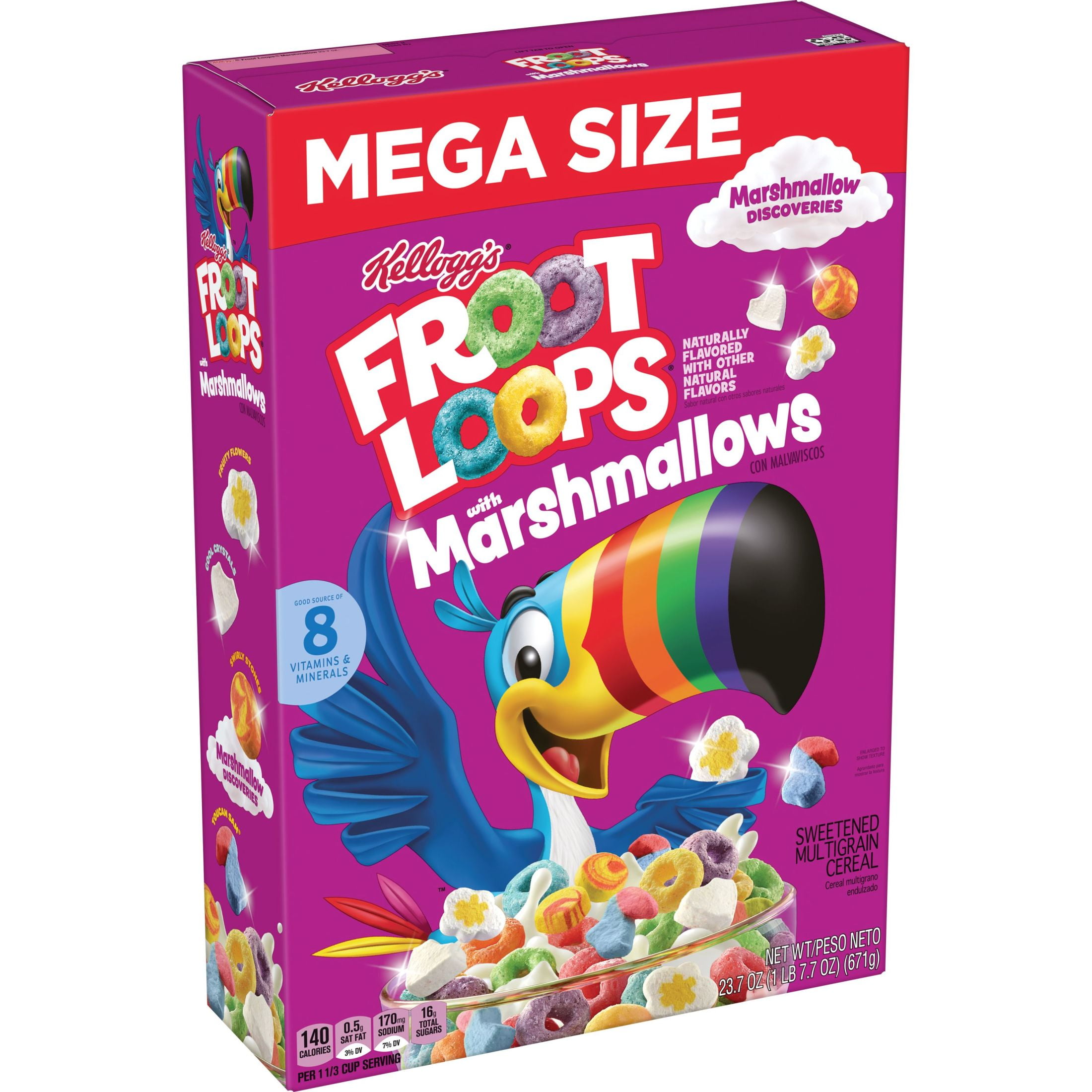 Kellogg #39 s Froot Loops Original with Marshmallows Breakfast Cereal Mega