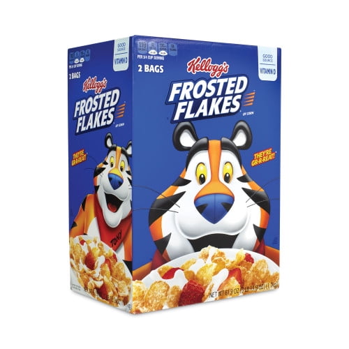 Frosted Flakes Breakfast Cereal, 61.9 oz Bag, 2 Bags/Box, Ships in 1-3 Business Days Frosted Flakes Breakfast Cereal, 61.9 oz Bag, 2 Bags/Box, Ships in 1-3 Business Days