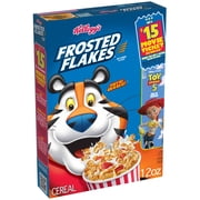 Kellogg's Frosted Flakes Original Breakfast Cereal, Fat Free, 12  oz
