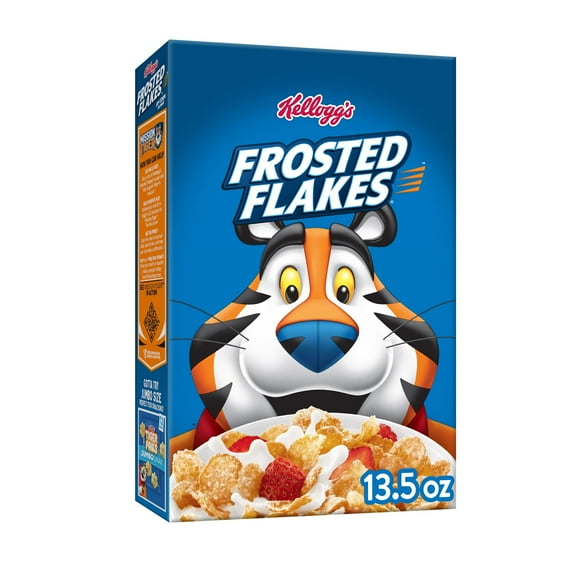 Kellogg's Frosted Flakes Breakfast Cereal, Kids Cereal, Family Breakfast, Original, 13.5oz Box (1 Box)