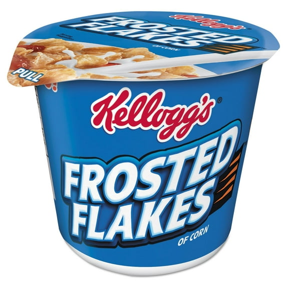Kellogg's Frosted Flakes Breakfast RRF12 Cereal, 2.1 oz. Single-Serve Cup, 6 Cups/Box