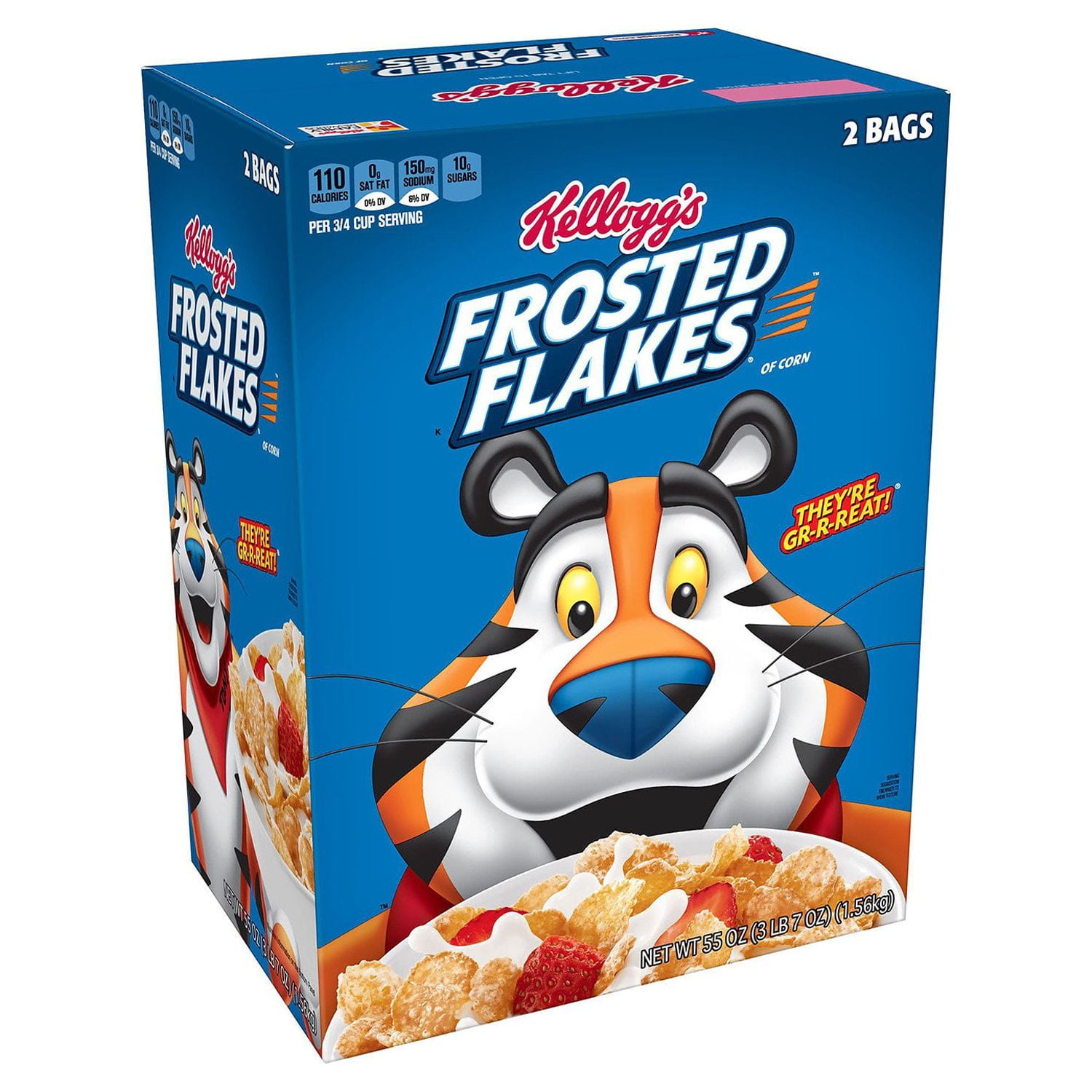 Kellogg's Frosted Flakes Cereal (55 oz.) - Walmart.com