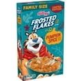 thumbnail image 1 of Kellogg's Frosted Flakes Cold Breakfast Cereal, 7 Vitamins and Minerals, Limited Edition, Family Size, Pumpkin Spice, 17.1oz Box (1 Box), 1 of 10